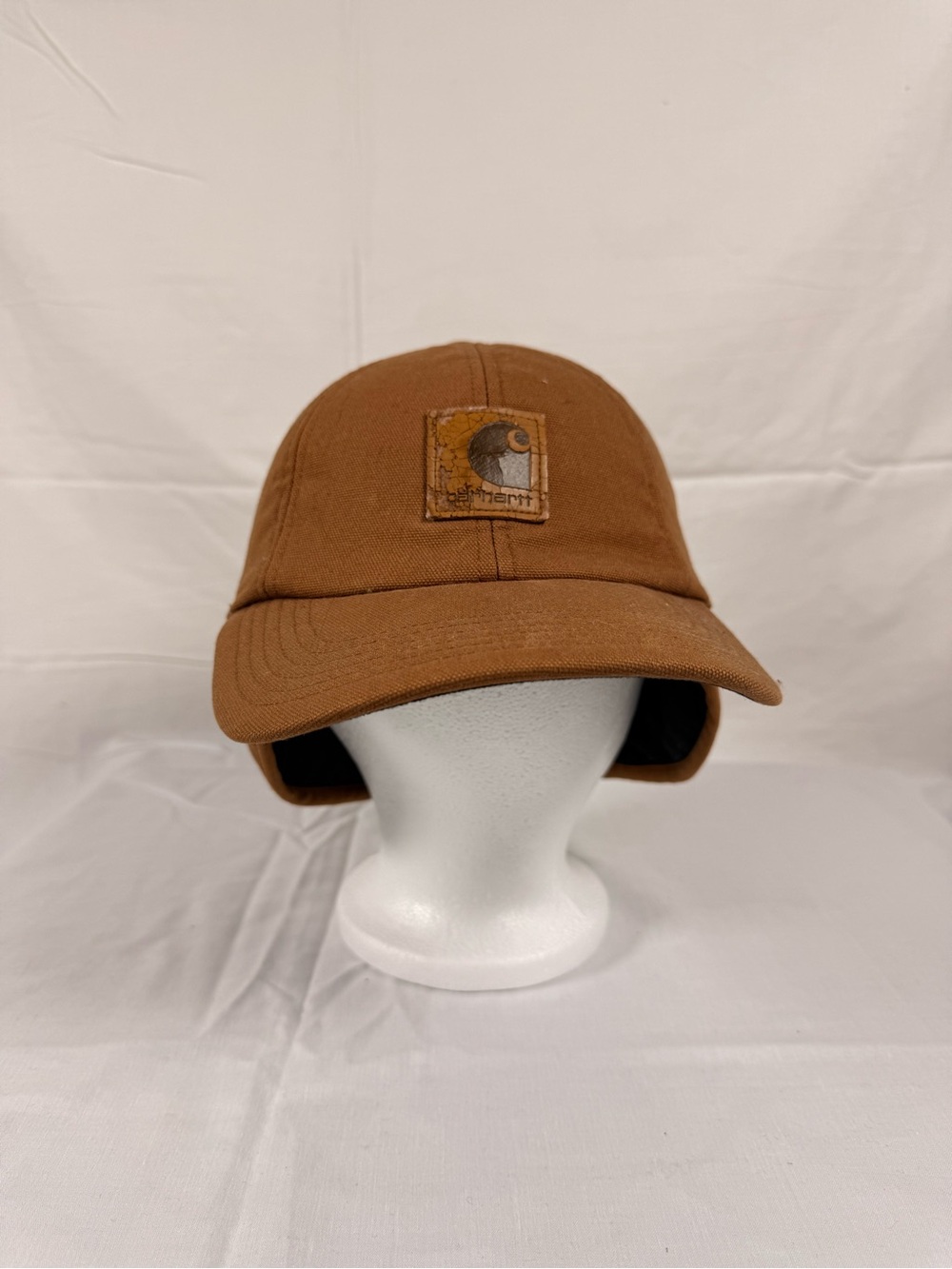 Carhartt WIP Brown Canvas Cap with Ear Flap